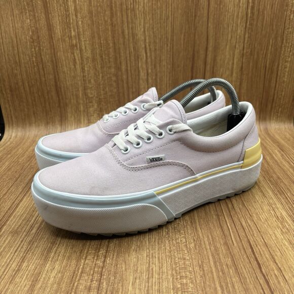 Vans Era Stacked Pastel Platform Pink White Blue Yellow Women’s Size 10 - Picture 3 of 9